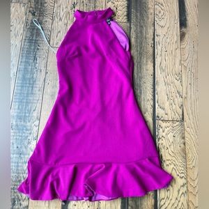 Lulu’s hot pink mini trumpet dress. Super cute for formal. Only been worn once.